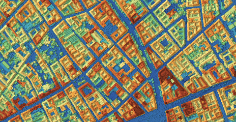 Digital Surface Model of a city