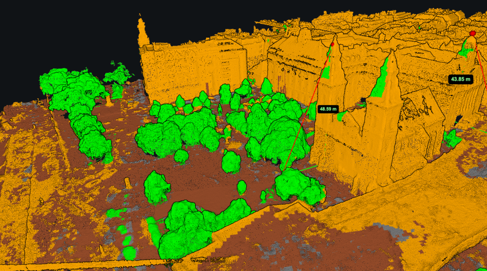 Classified point cloud