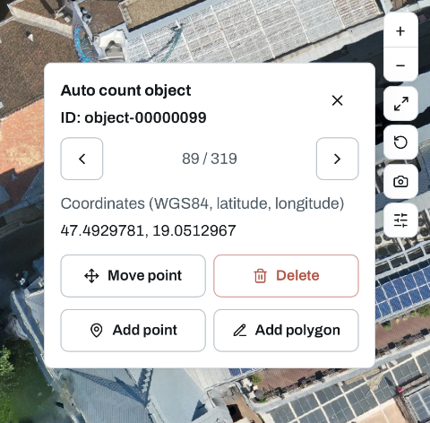 Auto Count Modul menu
